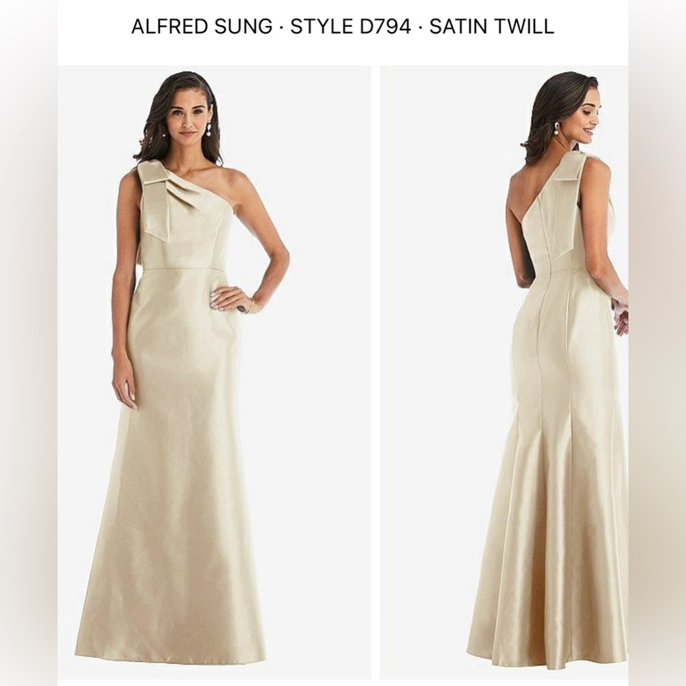 Albert Sung Dessy D794 champagne size 0/2 *read description*